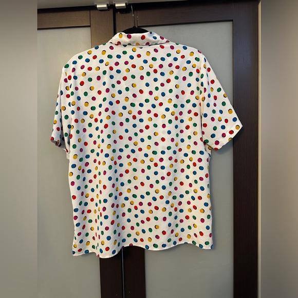 Vintage Polka Dot Shirt Size L - Picture 2 of 9